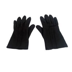VTG Fownes Brothers Women's Leather Gloves Black RN 175451 Size M Preowned